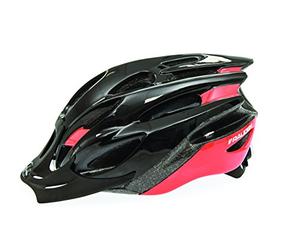 Raleigh - CSH1134L - Mission Evo Lightweight Adjustable Unisex Cycling Helmet Size 58-61cm in Black and Red