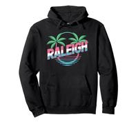 Raleigh Durham 919 Retro 80s Theme NC North Carolina Pullover Hoodie