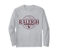 Raleigh North Carolina - Raleigh NC Label Long Sleeve T-Shirt