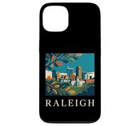 Raleigh North Carolina Retro Vintage Skyline Capitol Park Case for iPhone 13