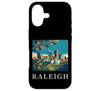Raleigh North Carolina Retro Vintage Skyline Capitol Park Case for iPhone 17