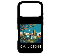 Raleigh North Carolina Retro Vintage Skyline Capitol Park Case for iPhone 17 Pro