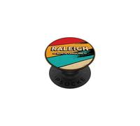 Raleigh North Carolina Retro Vintage Sunset US State Raleigh PopSockets Adhesive PopGrip