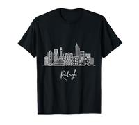 Raleigh North Carolina Skyline US Travel Souvenirs Cityscape T-Shirt