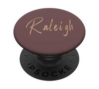 Raleigh North Carolina Vintage elegant design PopSockets Adhesive PopGrip