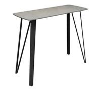 raleigh sintered stone ceramic console table in gloss grey