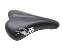RALEIGH STRIKER SADDLE, BIKE SEAT, BLACK WITH GREEN BUMPER UNDERSIDE ALSO SUITS OTHER KIDS BIKES WITH 14”,16” & 18” WHEELS