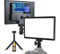 RALENO LED Video Light, Camera Light with Mini Stand for Pictures Video Recordi