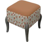 Ralf Footstool - Elai Terracotta - Printed