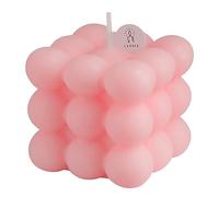 RALIYATX Bubble Candle, Pink Scented Cube Candle for Birthday and Holiday Gifts