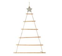 RALIYATX Christmas tree, Wooden Christmas Tree Ornament Wall Mounted Tree with Branch Ladder for Home Living Room Background Decor