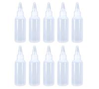RALIYATX Drip bottle, 10Pcs Squeeze Bottle Small Sauce Condiment Ketchup Oil Salad Dressing 30ML Kitchen Squeeze Bottl