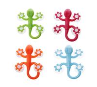 RALIYATX Gecko suction cup hook, Powerful Four Suction Cups Hook Wall Hanger Decoration Bathroom