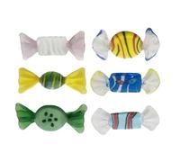 RALIYATX Glass Candys Figurine, Glass Sweet Candys Ornaments Emulation for Decoration for Home Party Wedding Christmas for Decoration Multiple Colors - 7 To 12