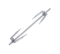 RALIYATX Roast Chicken Fork, Stainless Steel Grills Rotisserie Forks Meat Spit Rods Barbecue Rotating Rotisserie Rack for BBQ Outdoor - 34Cm Rod