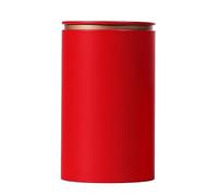 RALIYATX Tea Box Can, Metal Tea Canister for Tea Storage Coffee Storage Container Jar Metal Tea Box Can Candy Holder - Red - L