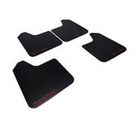 Rally Armor Universal fitment (no hardware) Basic Black Mud Flap w/Red Logo by Rally Armor