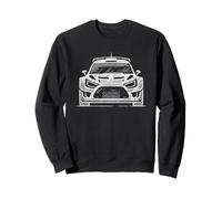 Rally Car Front View - Sketch Motorsport Design Sweatshirt