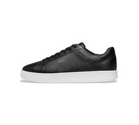 Rally II Mens Tumbled-Leather Sneakers Black
