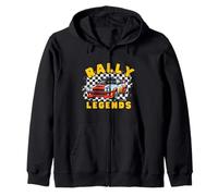 Rally Legends Shirt Motorsport Racing Car Rally Zip Hoodie