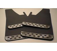 RALLY Mudflaps Mud Flaps Splash Guards (MF2) (Black set of 4)
