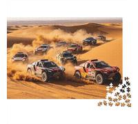 Rally Racing Puzzle for Adults 1000Pc Recyclable Car Race Senior Puzzles Impossible Hard Difficult Challenging Relieve Senile Dementia Activity 38x26cm/1000pcs
