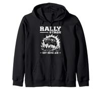 RALLY STAGE GET SOME AIR Special Stages Pace Notes Rallying Zip Hoodie