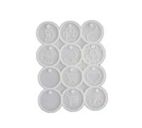 Ralondbey Epoxy Resin Mold Reusable Silicone Mold for Unique Tokens Fun DIY Craft Tool for Crafting Project Silicone Moulds for Resin Casting