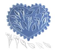 Ralondbey Epoxy Resin Mold Silicone Moulds for Resin Casting Creative Nail Art Silicone Mold for Easy Pattern and Designs Creation Soft Materials Fit Various Nail Shapes and Lengths