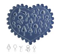 Ralondbey Epoxy Resin Mold Silicone Moulds for Resin Casting Creative Nail Art Silicone Mold for Easy Pattern and Designs Creation Soft Materials Fit Various Nail Shapes and Lengths