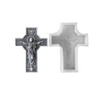 Ralondbey Epoxy Resin Mold Silicone Moulds for Resin Casting Creative Religious Silicone Mold Crafting Accessories Molds Candle Making Mold for Home Office Decoration