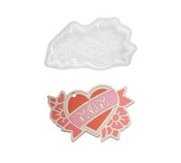 Ralondbey Epoxy Resin Mold Silicone Moulds for Resin Casting MOM DAD Charm Silicone Epoxy Resin Mold DIYs Keychain Pendant Molds Jewelry Mould for Mother's Day Fathers Day Craft