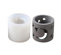 Ralondbey Epoxy Resin Mold Silicone Moulds for Resin Casting Soft Silicone Craft Mold for Making Star and Moon Themed Tealight Holders and Decorations