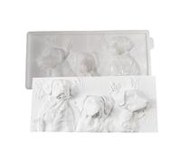 Ralondbey Epoxy Resin Mold Silicone Moulds for Resin Casting Sturdy Silicone Mold for Decoration Featuring Three Dogs Semi Relief Designs for Indoor and Outdoor Wall Decoration