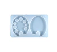 Ralondbey Epoxy Resin Mold Sketching Board Clip Resin Mold Paint Pallet Silicone Mold Crystal Epoxy Mold for DIY Crafts Painting Tray Palette Mold Silicone Moulds for Resin Casting