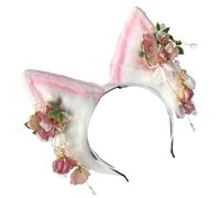 Ralondbey Headband Hairband Cartoon Plush TEars Headwear Soft Furry Cosplay Accessories Halloween Hairpieces Hair Accessories for Women and Girls