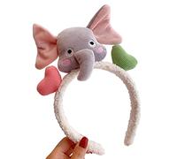 Ralondbey Headband Hairband Cute Elephant Bear Headband Soft Cartoon Animal Hairband for Makeup Washing Face Lovely Costume Hair Accessories Hair Accessories for Women and Girls