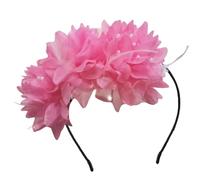 Ralondbey Headband Hairband Popular Flower Hair Hoop Carnivals Party Fabric Flower Hairband for Cosplay Party Hair Accessories for Women and Girls