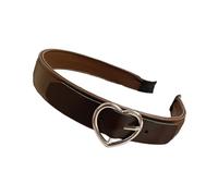 Ralondbey Headband Hairband Punk Cool Heart Shaped Buckle Headbands Girls Washing Face Yoga Sports Headband Hair Accessories for Women and Girls