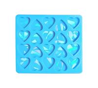 Ralondbey Silicone Moulds for Resin Casting Epoxy Resin Mold Love Heart Earrings Epoxy Resin Casting Mould Ear Stud Holographic Silicone Mold