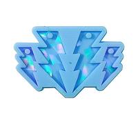Ralondbey Silicone Moulds for Resin Casting Epoxy Resin Mold Shimmering Lightnings Mold Holographic Lightnings Earring Pendnat Silicone Mold Eye-Catching Jewelry Charm Epoxy Mold
