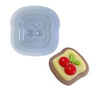 Ralondbey Silicone Moulds for Resin Casting Epoxy Resin Mold Toast Bread Ornament Quicksand Silicone Epoxy Mold DIY Keychain Pendant Jewelry Crafting Mould for Valentines Gift