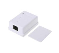 Ralondbey Wall Coupler Adapter Cat5e Cat6 Junction Box 8P8C Unshielded Single Port Desktop Mount Box Connector