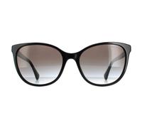 Ralph By Ralph Lauren Cat Eye Shiny Black Grey Gradient Ra5282U Sunglasses Black One Size