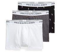 Ralph Lauren Classic Stretch-Cotton Trunk 3-Pack - White/Heather/Black AOPP