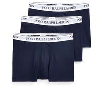 Polo Ralph Lauren Mens 3-Pack Classic Stretch-Cotton Trunks - Colour: 410 Navy/White - Size: Medium