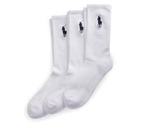 Ralph Lauren Big PNY Crew Socks 3 Pairs EU 40-46