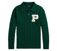 Ralph Lauren Boys Cotton and Wool Logo Pullover in Green - unisex - Ralph Lauren - Kids Knitwear - Green - 14 Y | 164 CM - Kids 14 Y | 164 CM