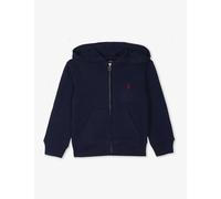 Ralph Lauren Boys Cruise Navy Kids Logo-embroidered Zip-up Cotton-blend Hoody 6-14 Years S