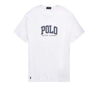 Ralph Lauren Classic Fit Logo Jersey White T-Shirt Mens Short Sleeve Top For Him